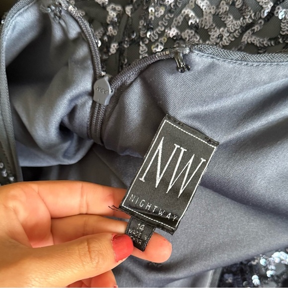 NightWay Sequin Plus Maxi Dress - Picture 7 of 8